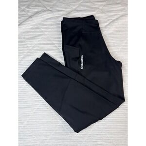 Salomon Cross Run 24"  Women Medium Black Legging Hiking Run Gym Outdoors